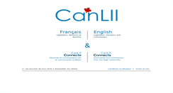 Desktop Screenshot of canlii.org